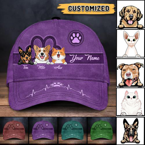 Personalized Cat Dog Classic Cap