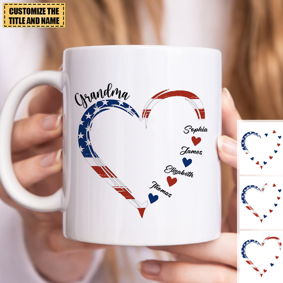 A Garden Of Love Grows In A Grandma's Heart - Personalized mug