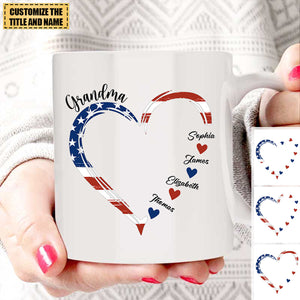 A Garden Of Love Grows In A Grandma's Heart - Personalized mug