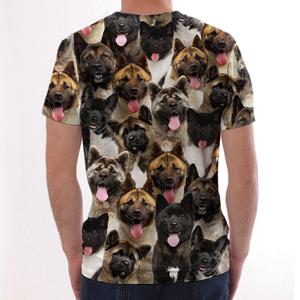 Unisex T-shirt-You Will Have A Bunch Of American Akitas - Tshirt V1