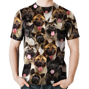 Unisex T-shirt-You Will Have A Bunch Of American Akitas - Tshirt V1