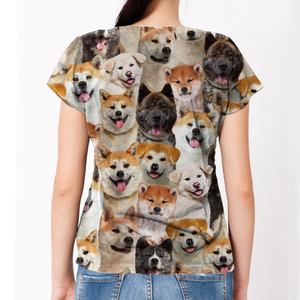 Unisex T-shirt-You Will Have A Bunch Of Akita Inus - Tshirt V1