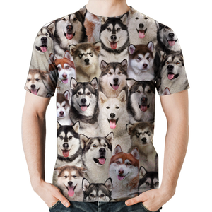 Unisex T-shirt-You Will Have A Bunch Of Alaskan Malamutes - Tshirt V1