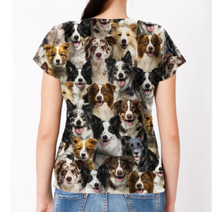 Unisex T-shirt-You Will Have A Bunch Of Border Collies - Tshirt V1