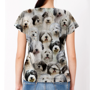 Unisex T-shirt-You Will Have A Bunch Of Old English Sheepdogs - Tshirt V1