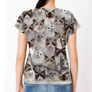 Unisex T-shirt-You Will Have A Bunch Of Ragdoll Cats - Tshirt V1