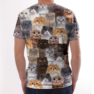 Unisex T-shirt-You Will Have A Bunch Of Scottish Fold Cats - Tshirt V1