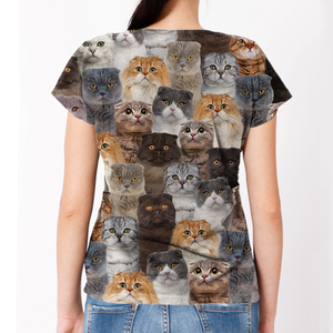 Unisex T-shirt-You Will Have A Bunch Of Scottish Fold Cats - Tshirt V1