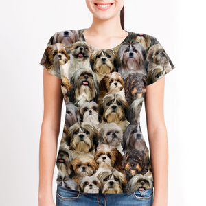 Unisex T-shirt-You Will Have A Bunch Of Shih Tzus - Tshirt V1