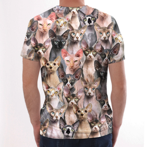 Unisex T-shirt-You Will Have A Bunch Of Sphynx Cats - Tshirt V1