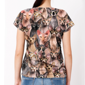 Unisex T-shirt-You Will Have A Bunch Of Sphynx Cats - Tshirt V1