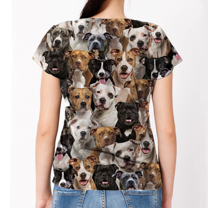 Unisex T-shirt-You Will Have A Bunch Of Staffordshire Bull Terriers - Tshirt V1
