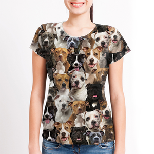 Unisex T-shirt-You Will Have A Bunch Of Staffordshire Bull Terriers - Tshirt V1