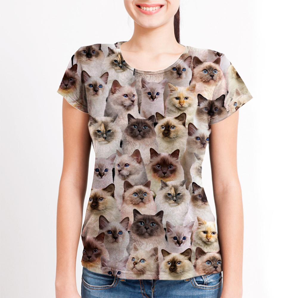 Unisex T-shirt-You Will Have A Bunch Of Birman Cats - Tshirt V1