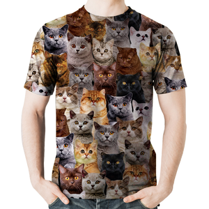 Unisex T-shirt-You Will Have A Bunch Of British Shorthair Cats - Tshirt V1