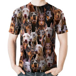 Unisex T-shirt-You Will Have A Bunch Of Doberman Pinschers - Tshirt V1