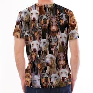 Unisex T-shirt-You Will Have A Bunch Of Doberman Pinschers - Tshirt V1