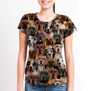 Unisex T-shirt-You Will Have A Bunch Of Great Danes - Tshirt V1