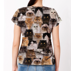 Unisex T-shirt-You Will Have A Bunch Of Persian Cats - Tshirt V1