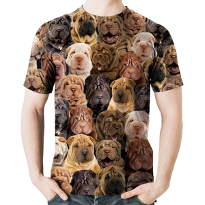 Unisex T-shirt-You Will Have A Bunch Of Shar Pei Dogs - Tshirt V1