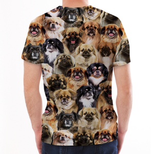 Unisex T-shirt-You Will Have A Bunch Of Tibetan Spaniels - Tshirt V1