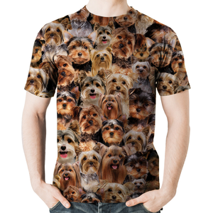 Unisex T-shirt-You Will Have A Bunch Of Yorkshire Terriers - Tshirt V1