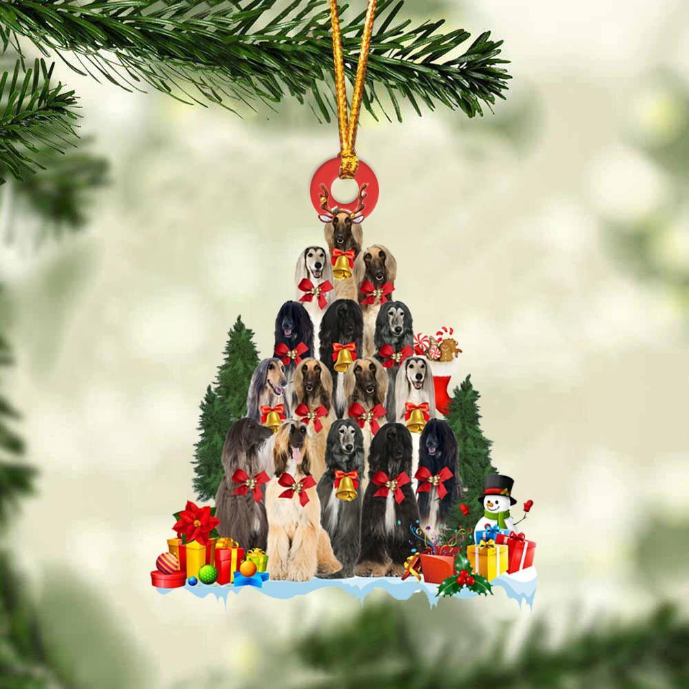 Afghan Hound-Dog Christmas Tree Ornament