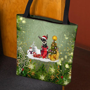 Chihuahua Merry Christmas Tote Bag