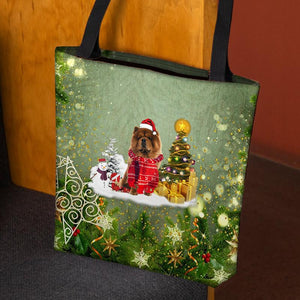 Chow Chow Merry Christmas Tote Bag