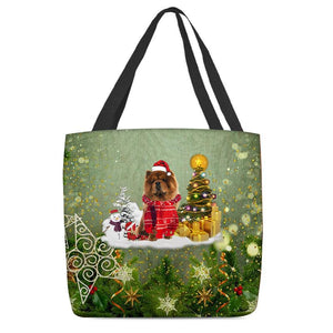 Chow Chow Merry Christmas Tote Bag