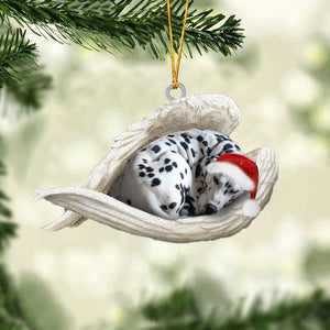 Dalmatian Sleeping Angel Christmas Ornament