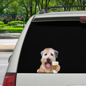 Good Morning - Wheaten Terrier Car/ Door/ Fridge/ Laptop Sticker V1