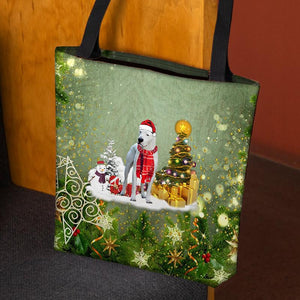 Dogo Argentinoes Merry Christmas Tote Bag