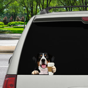 Good Morning - Appenzeller Sennenhund Car/ Door/ Fridge/ Laptop Sticker V1