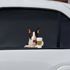 Good Morning - Bull Terrier Car/ Door/ Fridge/ Laptop Sticker V2