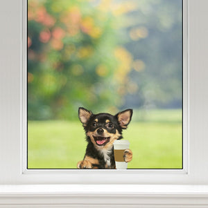 Good Morning - Chihuahua Car/ Door/ Fridge/ Laptop Sticker V1
