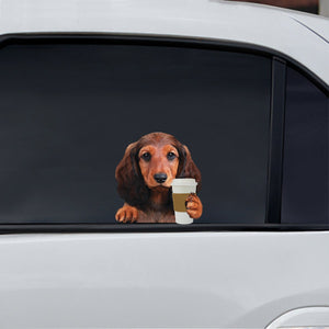 Good Morning - Dachshund Car/ Door/ Fridge/ Laptop Sticker V2