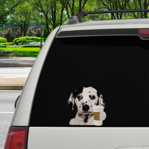 Good Morning - Dalmatian Car/ Door/ Fridge/ Laptop Sticker V1