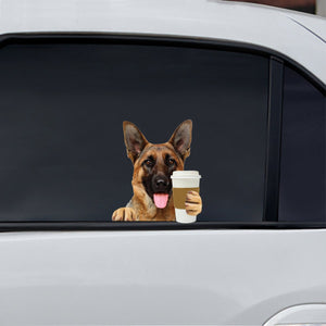 Good Morning - German Shepherd Car/ Door/ Fridge/ Laptop Sticker V1