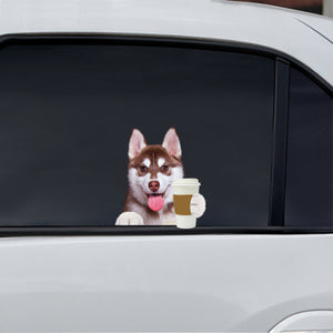 Good Morning - Husky Car/ Door/ Fridge/ Laptop Sticker V2