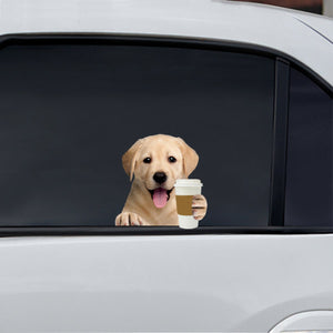 Good Morning - Labrador Car/ Door/ Fridge/ Laptop Sticker V2