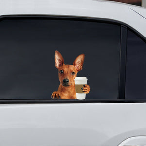 Good Morning - Miniature Pinscher Car/ Door/ Fridge/ Laptop Sticker V1