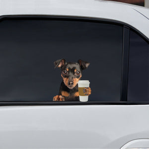 Good Morning - Miniature Pinscher Car/ Door/ Fridge/ Laptop Sticker V2