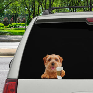 Good Morning - Norfolk Terrier Car/ Door/ Fridge/ Laptop Sticker V1