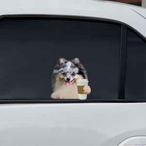 Good Morning - Pomeranian Car/ Door/ Fridge/ Laptop Sticker V2