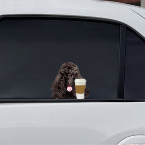 Good Morning - Poodle Car/ Door/ Fridge/ Laptop Sticker V1