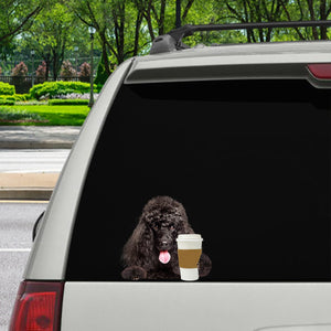 Good Morning - Poodle Car/ Door/ Fridge/ Laptop Sticker V1