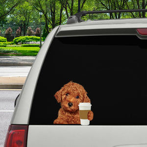 Good Morning - Poodle Car/ Door/ Fridge/ Laptop Sticker V3
