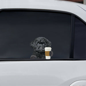 Good Morning - Poodle Car/ Door/ Fridge/ Laptop Sticker V4