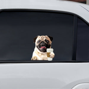 Good Morning - Pug Car/ Door/ Fridge/ Laptop Sticker V2